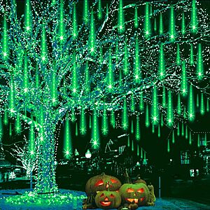 8-Tubes 12" Weepong Snow Falling Rain Icicle String Holiday Lights (Green) $6.94 + Free Shipping w/ Prime or on $35+