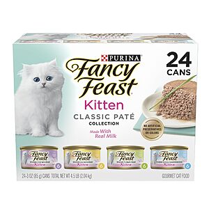 Fancy Feast Kitten Pate 24 pack (4 cases)