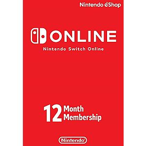 12-Month Nintendo Switch Online Individual Membership (Digital Delivery) - $13 at Eneba