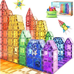 40-Piece Coodoo Magnetic Tiles Kids Toys STEM Magnet Toy - $10.99 @ Amazon