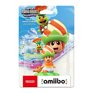 amiibo - Poplin & Prince Florian - Super Mario Bros. Wonder Series - $19.97 @ Amazon & Walmart