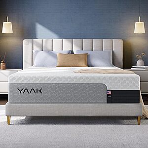 Yaak 14 Inch King Size Memory Foam Mattress, Cooling Gel, Medium Firm, CertiPUR-US - $197.99 @ Amazon
