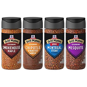 4-ct McCormick Grill Mates Unique Blends Grilling Variety Pack - $11.64 w/ S&S @ Amazon