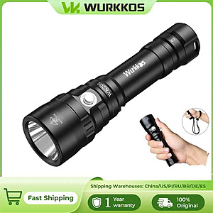 Wurkkos WK20S IPX8 Waterproof SST40 Rechargeable Diving Flashlight $13 + Free S/H