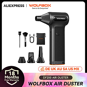 WOLFBOX DF200 Air Blower / Air Duster $62 + Free S/H