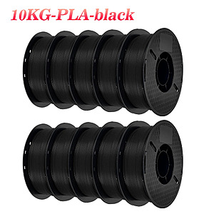 22lbs Kingroon PLA 3D Printer Filament (Black) $63 + Free S/H