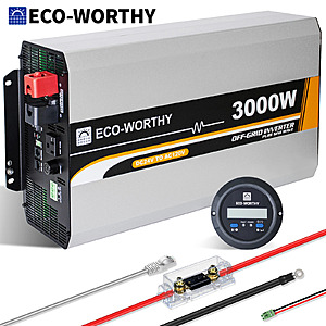 ECO-WORTHY 3000W Pure Sine Wave Solar Power Inverter $226 + Free S/H