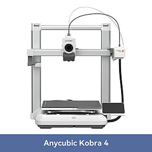 ANYCUBIC Kobra 4 3D Printer $199, ANYCUBIC Kobra 4 Combo $299 + Free S/H