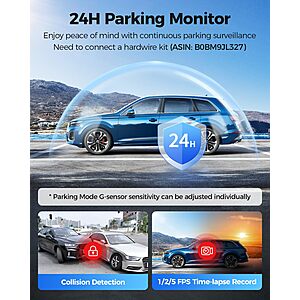 12" AZDOME PG17 Max 4K+2.5K Mirror Dash Cam with ADAS, BSD and LCA $59.50 + Free S/H