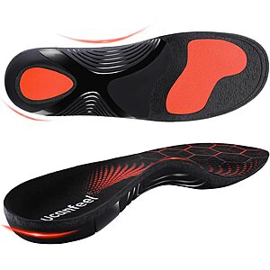 Plantar Fasciitis Insoles Men & Women $9 @ Amazon