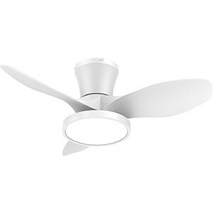 32" ocioc Ceiling Fan with LED Light $35 + Free S/H