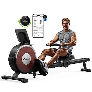 MERACH Magnetic Resistance Rowing Machine w/ 16 Levels $160 + Free S/H