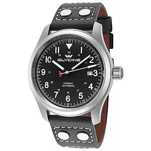 40mm Glycine Combat Field Men's Automatic Watch - 10 Models -$359 + Free S/H
