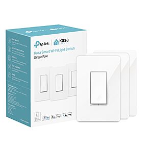 Prime Card Holders - Kasa Smart Light Switch, Single Pole, Need Neutral Wire, HS200P3 - WIFI 3 pack - $24.74 ACB $32.99