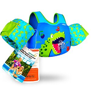 Puddle Float Jumper for Swimming, Toddler Swim Vest for Water Play, Pool Floats with Swimming Arm Floaties $12.34