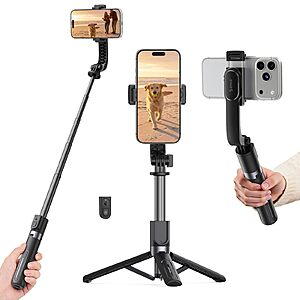 ORICO Aluminum Portable Selfie Stick Tripod, 35'' Mini Tripod for iPhone $9.79