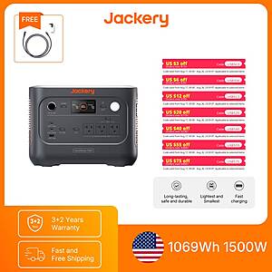 Jackery Explorer 1000 v2 Portable Power Station and 5M Extension Cord 1069Wh LiFePO4 battery $342 + Free Shipping $342.1