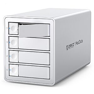 ORICO 4 Bay RAID Hard Drive Enclosure,JMS591 Chip, 20Gbps USB 3.2 Gen2X2 $279.99