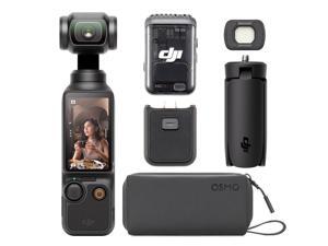 DJI Osmo Pocket 3 Creator Combo, Vlogging Cameras with 1'' CMOS, 4K/120fps Vlog Camera, 3-Axis Stabilization, Face/Object Tracking, Mic Included for Clear Sound* USA In Stock * 1-2 SHIPPING