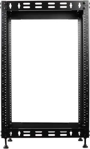 Rosewill 15U Open Frame Network Rack for Servers & AV Gear,Server Rack Floor Standing or Wall Mounted, AV Rack for 19" Networking, Servers and Audio 20 inches Depth-RSWR-15U001