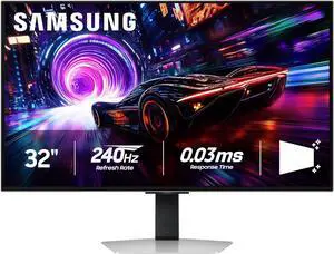 Samsung Odyssey G8 32" UHD 4K 240Hz FreeSync Premium Pro & G-Sync compatible 0.03ms HDR400 Glare Free OLED Gaming Computer Monitor with Height Adjustable, Swivel, Pivot & Tilt Stand LS32FG810SNXZA