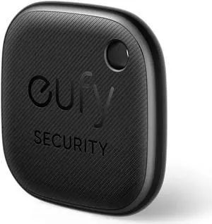 eufy Security by Anker SmartTrack Link (Black, 1-Pack), Android not Supported, Works with Apple Find My (iOS only), Key Finder, Bluetooth Tracker for Earbuds and Luggage, Phone Finder, Water Resistant