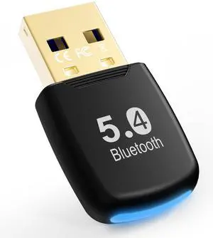 Hannord Bluetooth Adapter, Universal USB Receiver,Bluetooth Adapter, Bluetooth 5.4 Dongle Receiver, Plug and Play, Supports EDR & BLE for Windows 11/10/8.1/7 for Desktop, Laptop
