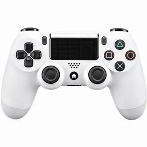 DualShock 4 Wireless Controller for PlayStation 4, Bluetooth Gamepad with Dual Vibration, Touch Pad, 3.5mm Audio Jack, Six-Axis Motion Sensor for PS4/Slim/Pro Console (White)