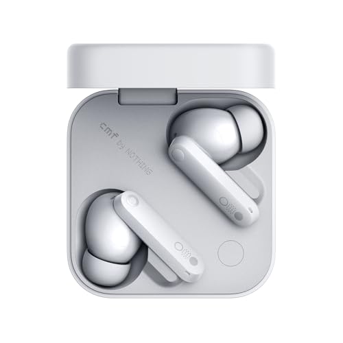 CMF Buds Pro 2 Wireless Earbuds with Smart Dial, 50dB Hybrid Noise Cancelling Earbuds Wireless Bluetooth 5.3, 11mm Bass with LDAC, 6 Hi-Res Audio Mics, 43H Playtime, Fast Charging Case, Light Grey