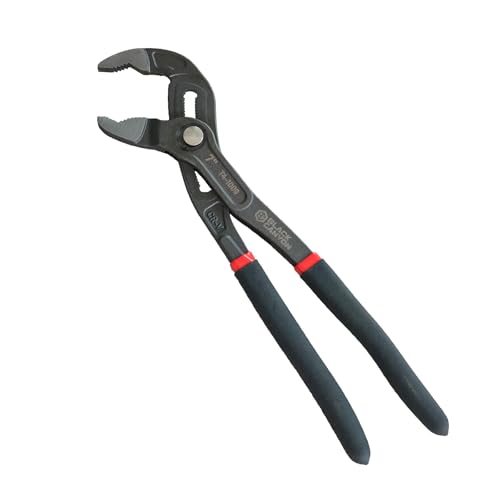 BLACK CANYON 7" Tongue and Groove Pliers, V-Jaw Groove Joint Pliers with 25 Adjustable Positions, Heavy Duty 50 Cr-V Steel, Non-Slip Ergonomic Handle for Plumbing, Nuts, Bolts & Automotive Repair