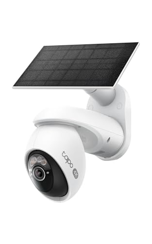 Tapo 4K Outdoor Pan/Tilt Wireless Security Camera - Battery with Solar Charging, 360° Motion Track, 24/7 Capture, Person/Vehicle Detection, Subscription-Free Local Storage or Optional Cloud, C660 KIT
