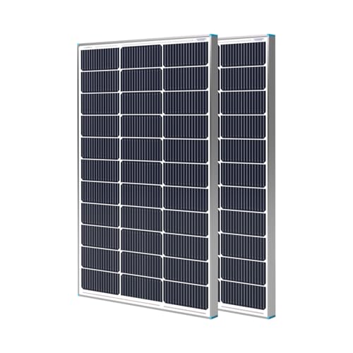 Renogy Solar Panels 200 Watt N-Type 16BB, 2PCS 100 Watt Solar Panel 12V 25% High-Efficiency, 200W Solar Panel for RV Marine Rooftop Farm Battery and Other Off-Grid Applications