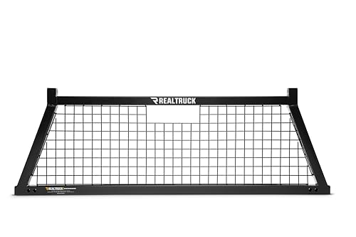 RealTruck BACKRACK Safety Rack Frame Only | Black, No Drill | 10800 | 2017-2020 Ford F-250/F-350/F-450/F-550; 2011-2025 Dodge RAM 1500; 2019-2022 RAM 1500 Classic; 2004-2025 Nissan Titan & Others