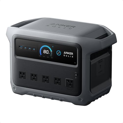 Anker SOLIX C1000 Gen 2 Portable Power Station, 2,000W (Peak 3,000W) Solar Generator, Full Charge in 49 Min, 1,024Wh LiFePO4 Battery for Home Backup, Power Outages, and Camping (Optional Solar Panel)