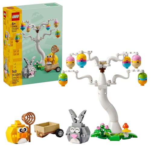 LEGO Easter Bunny and Chick Egg Hunt Building Toy for Girls & Boys - Springtime Pretend Playset for Kids, Ages 8+ - Basket Stuffer or Gift Idea for Easter, Birthdays, & Special Occasions - 40808