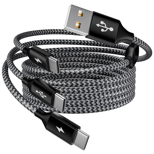 MPATIBY Multi Charging Cable,USB C Splitter Cable,3 in 1 Fast Charging Cord with 3 Type-C Port for iPhone 16 15 Pro Max Galaxy S23 S22 S10 Note 20 Cell Phones Tablets and More,1Pack 5FT