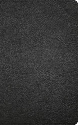 CSB Single-Column Personal Size Reference Bible, Holman Handcrafted Collection, Black Premium Goatskin, Black Letter, Cross-References, Footnotes, Full-Color Maps, Easy-to-Read Type