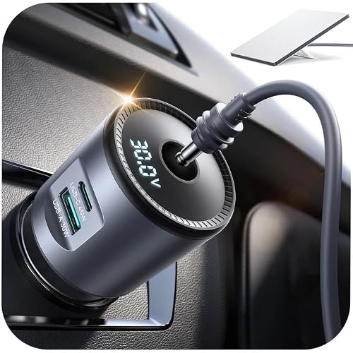 JOYROOM Starlink Mini Car Adapter, 12V-24V to 30V DC Step-Up Converter, 3-in-1 Ultra Stable Starlink Mini Car Charger with Voltage Display & Dual-Port USB Fast Charging for Cars, RVs, Trucks, Boats